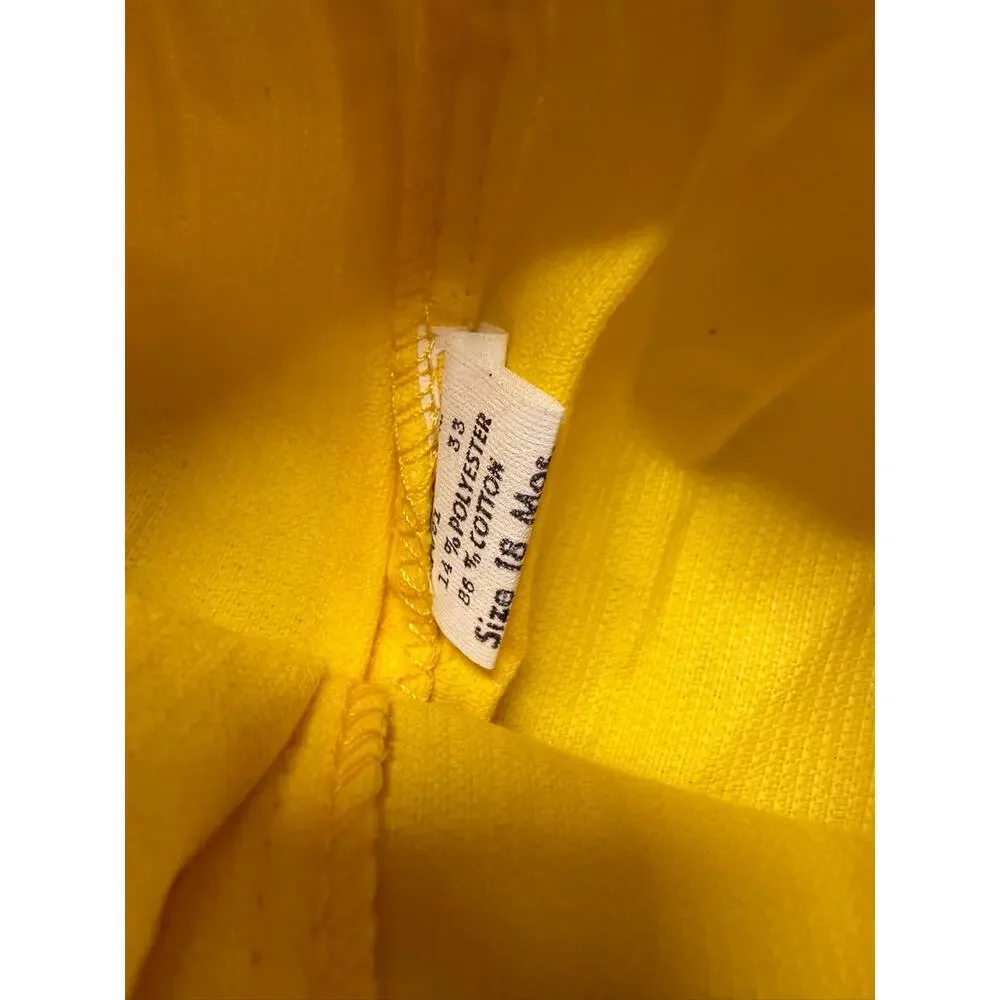 Playmates Children's Polo Shirt and Overalls Size 18 Months NOS